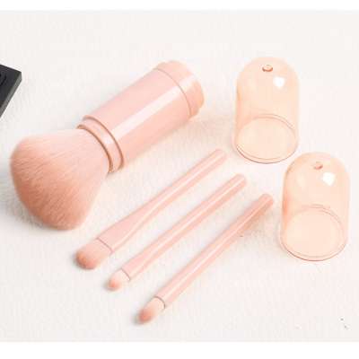 Best selling private label pink professional mini makeup brush set