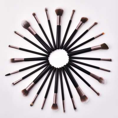 25 Pcs Professional Makeup Brushes Tool Eyebrow Eyes Eyeshadow Concealer Brush For Shadows