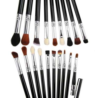 Hot selling 19 pcs  brush with bag professional private label eyeshadow makeup brush