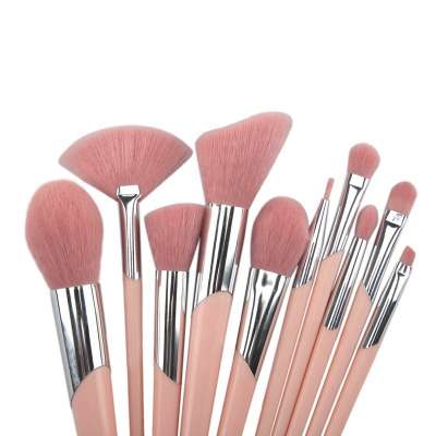 Private Label High Quality Makeup Brush Set Pink Handle Eyeshadow Brush Makeup